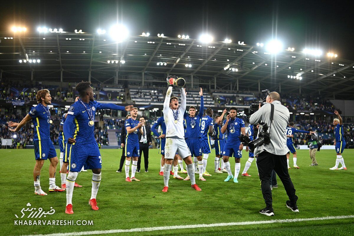 جشن قهرمانی چلسی در سوپرجام 2021