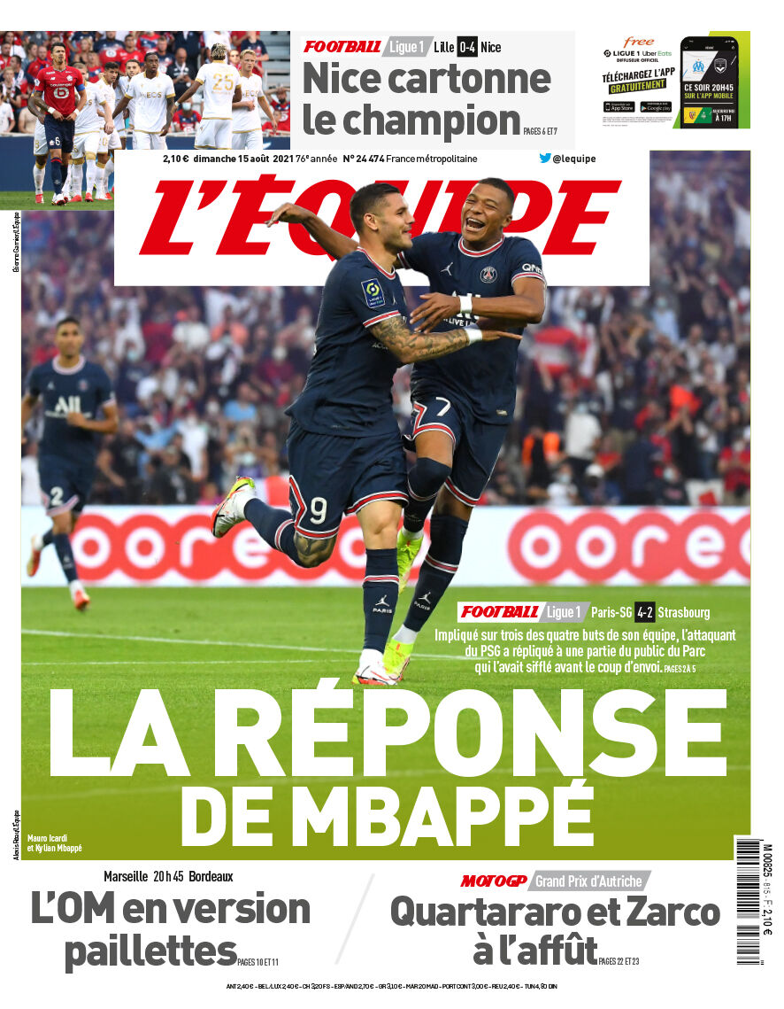 روزنامه اکیپ| پاسخ امباپه
