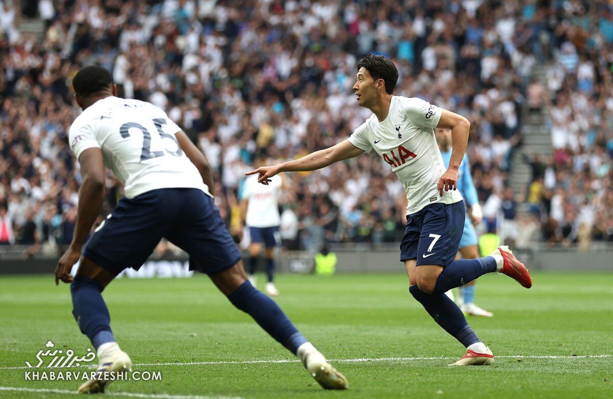 شادی گل سون؛ تاتنهام - منچسترسیتی