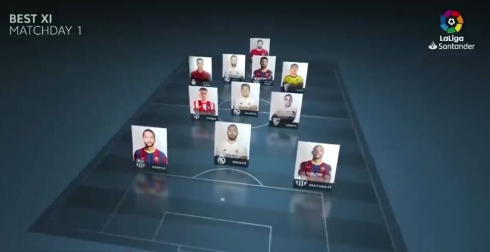 ویدیو| تیم منتخب هفته نخست لالیگا فصل ۲۰۲۱/۲۲