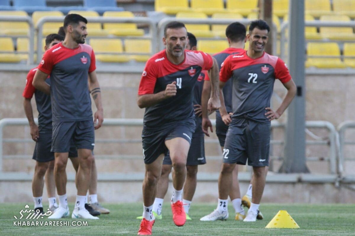 ویدیو| لحظاتی از تمرین امروز پرسپولیس