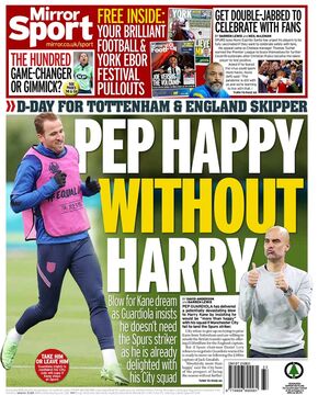 روزنامه میرر| پپ خوشحال بدون هری