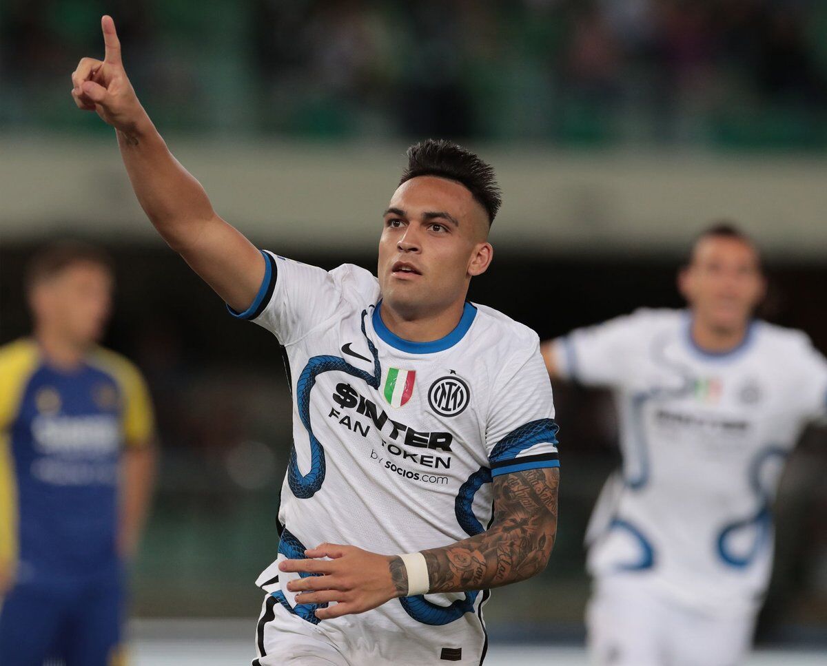 شادی گل لائوتارو؛ ورونا - اینتر