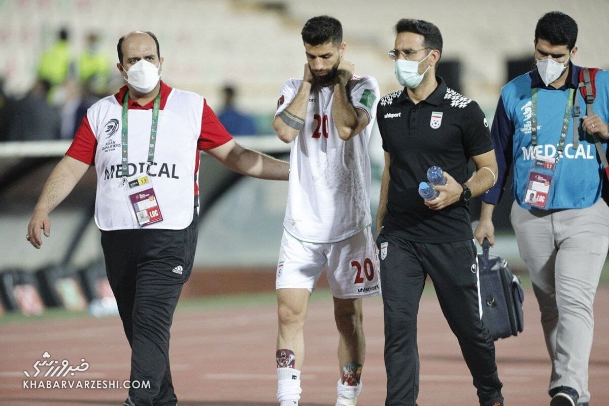 انتقال میلاد سرلک با اورژانس به بیمارستان؛ ایران - سوریه