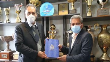 حضور مددی و فریادشیران در باشگاه استقلال بعد از استعفا