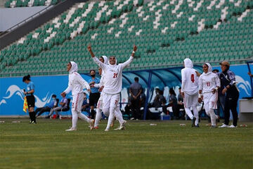 ببینید| شادی بانوان تیم ملی فوتبال پس از برد مقتدرانه مقابل بنگلادش