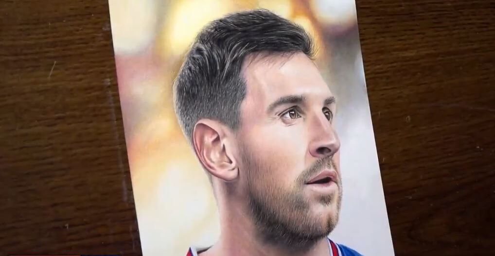 ویدیو| طراحی تماشایی از چهره لیونل مسی 