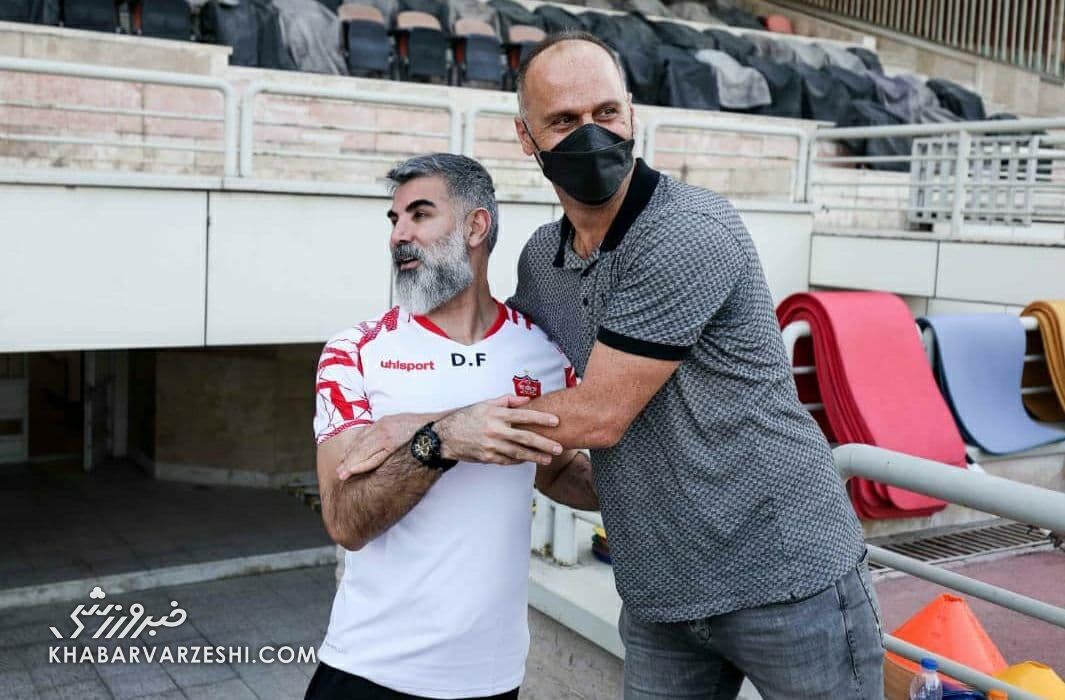 ابراهیم تقیپور و داوود فنایی؛ تمرین پرسپولیس (1 مهر 1400)