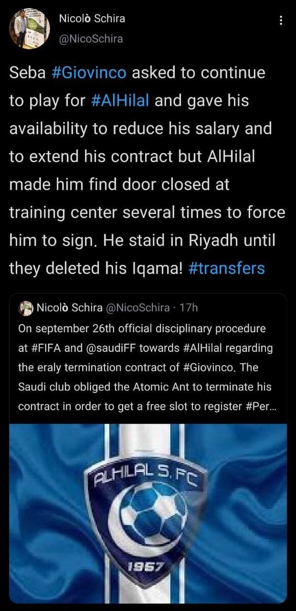 ادعای جدید درباره حذف الهلال از لیگ آسیا/ جلسه فیفا برای رسیدگی به تخلف حریف پرسپولیس