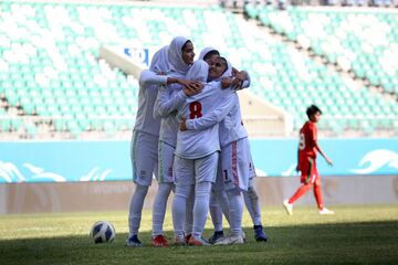 ببینید| جشن بانوان ملی‌پوش فوتبال ایران پس از صعود تاریخی به جام ملت‌ها