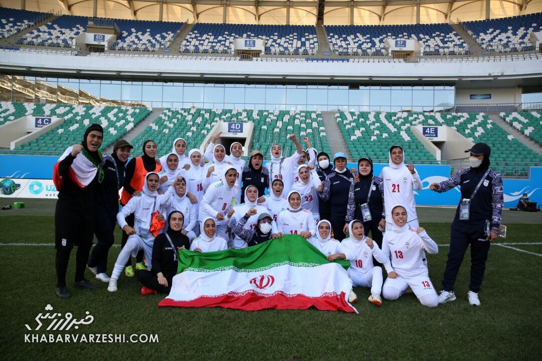 جشن صعود تیم ملی زنان ایران به جام ملت‌های آسیا