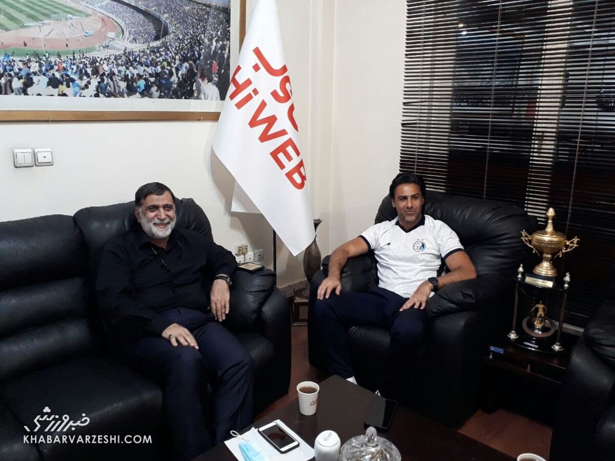 عکس| چهره خندان مجیدی در جلسه با آجرلو/ مدیر عامل جدید استقلال انتظاراتش را گفت