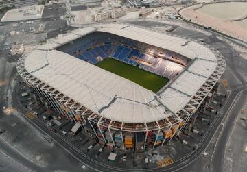 عکس| ابتکار جالب قطری‌ها در ساخت ورزشگاه/ استادیومی که بعد از جام جهانی ناپدید می‌شود