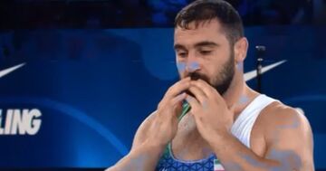 ببینید| مدال برنز گلیج با ضربه فنی حریف مغول