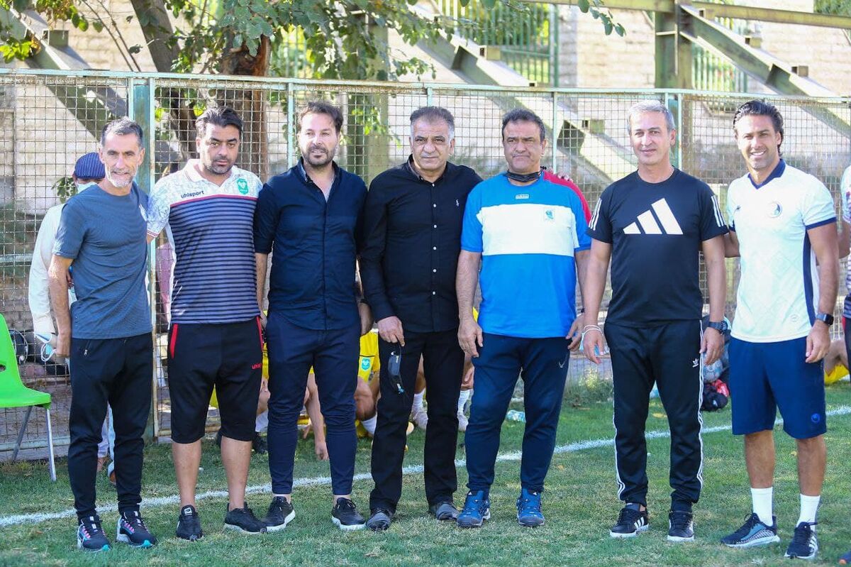 تصاویر| برخورد گرم پرسپولیسی‌های سابق با استقلالی‌ها