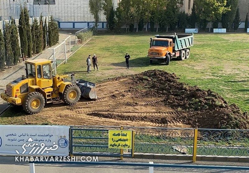 ویدیو| شروع عملیات خاکبرداری کمپ ناصر حجازی 