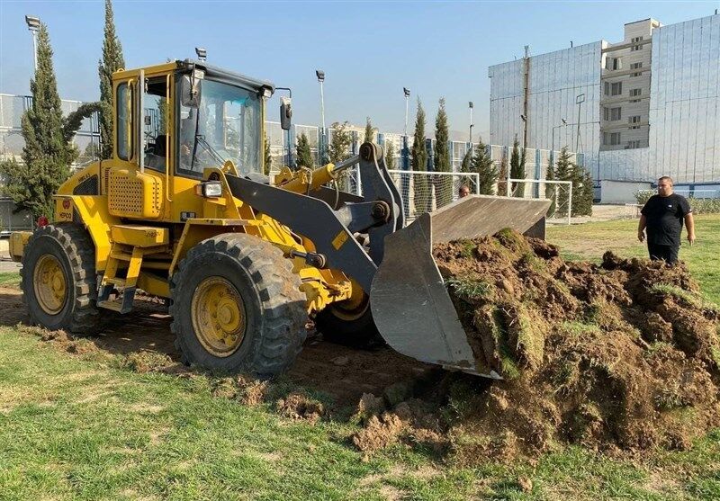 تصاویر| آغاز عملیات عملیات خاکبرداری کمپ حجازی