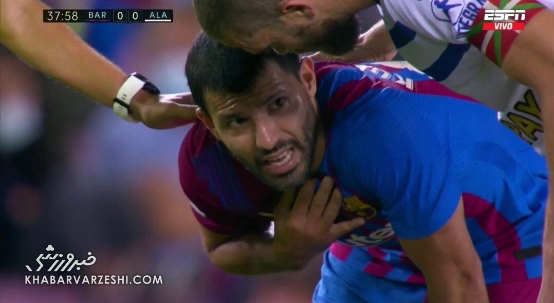 وضعیت نامشخص ستاره بارسلونا/ آگوئرو دچار حمله قلبی شد؟