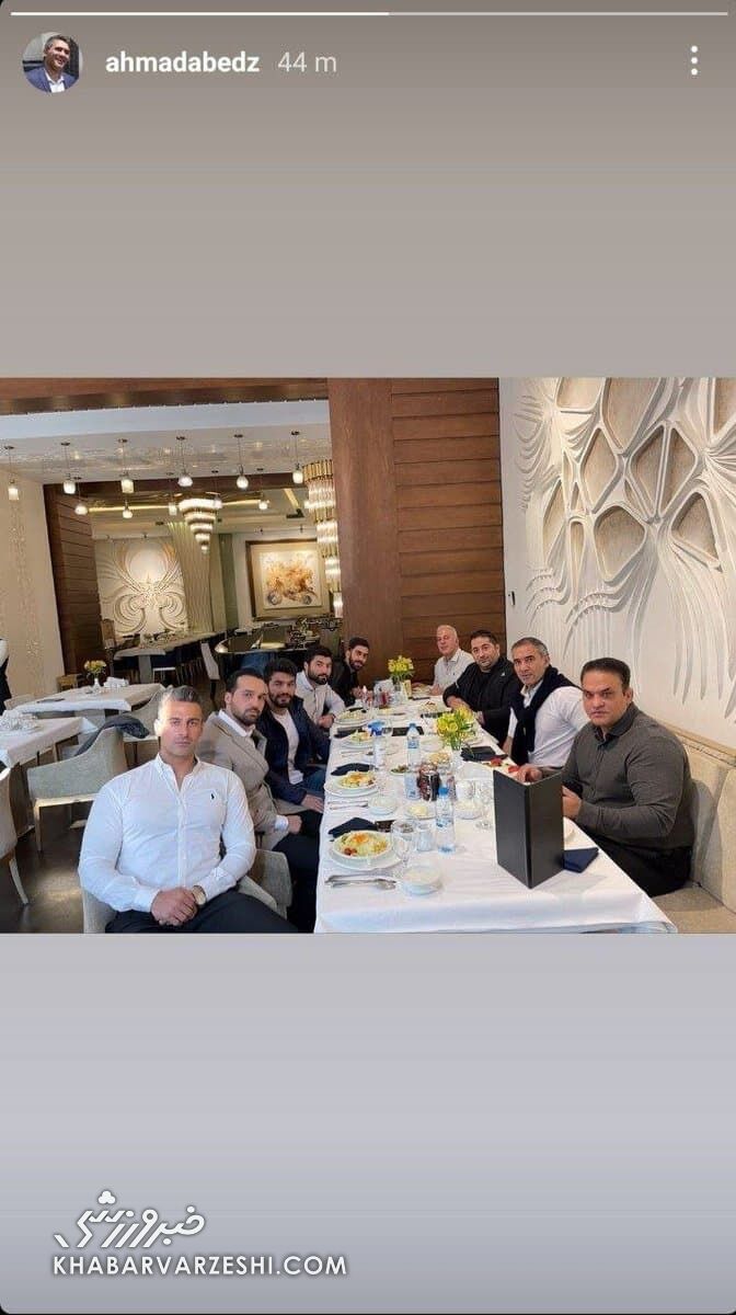 تصویر حسن یزدانی و عابدزاده با چهره جنجالی سیاسی/ همسر سابق مهناز افشار هم هست