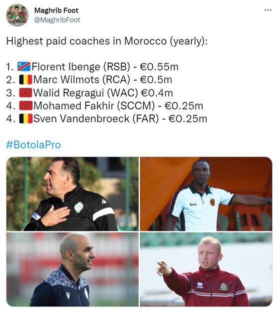 «ویلموتس» دومین مربی گران لیگ فوتبال مراکش
