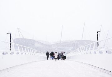 تصاویری جذاب از برف لیگ برتری/ یک بازی لغو شد