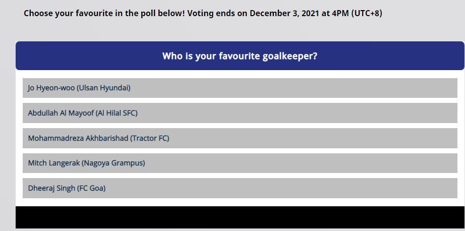 عکس| رقابت اخباری رای کسب جایزه بهترین دروازه بان آسیا