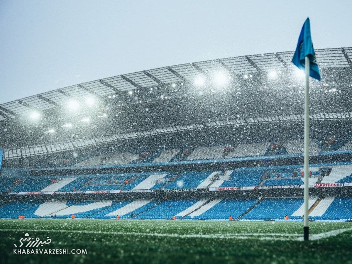 تصاویری جذاب از برف لیگ برتری/ یک بازی لغو شد