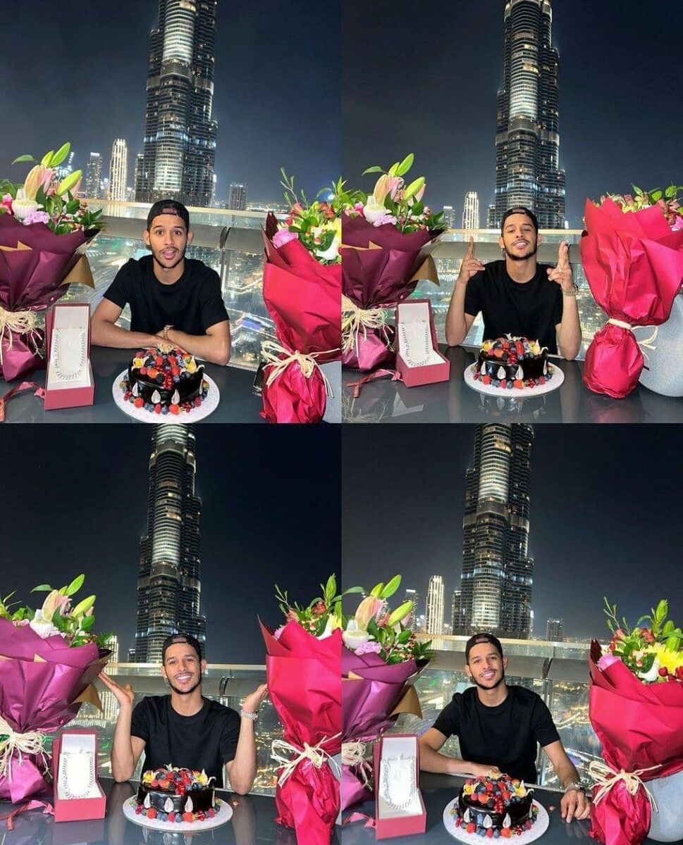 تصاویر جشن تولد خاص قایدی در امارات/ هدیه ویژه برای ستاره الاهلی