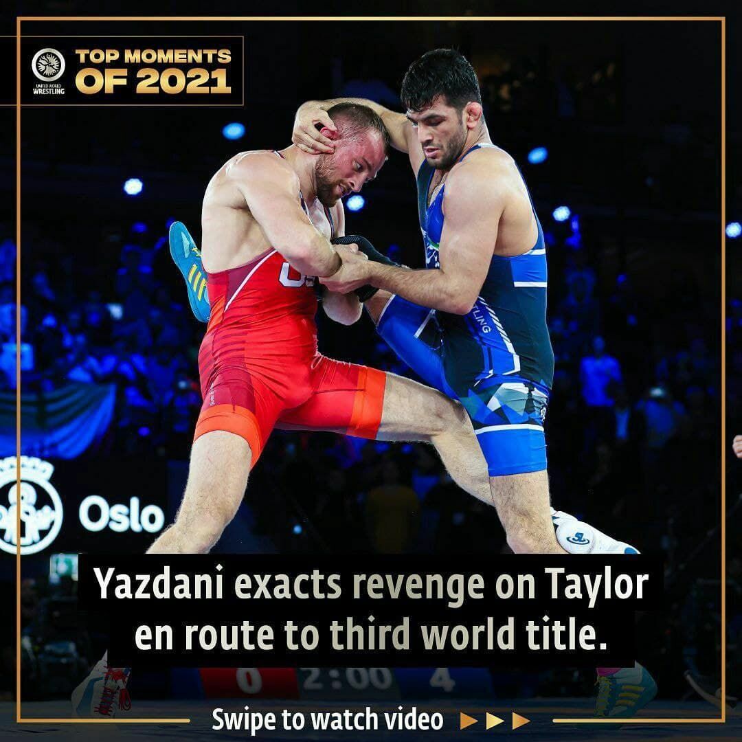عکس| انتقام یزدانی از تیلور در ۲۰۲۱ ماندگار شد