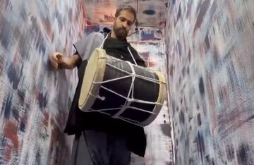 ویدیو| دمام نوازی حسن تفتیان