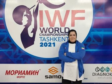 رکوردشکنی دختر فوق سنگین وزنه برداری ایران