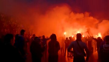 ویدیو| هولیگانیسم در فوتبال فرانسه