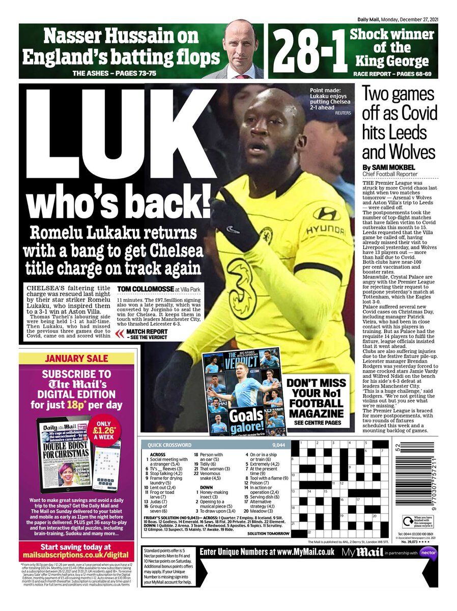 روزنامه میل| ببینید کی برگشته!
