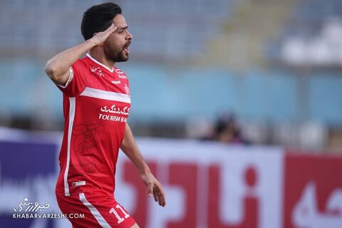 شادی گل کمال کامیابی‌نیا؛ سپاهان - پرسپولیس