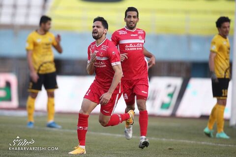 شادی گل کمال کامیابی‌نیا؛ سپاهان - پرسپولیس