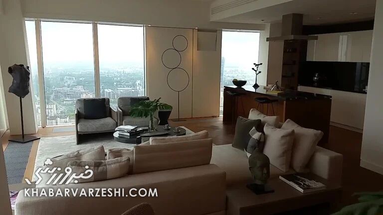 تصاویر آپارتمان مدرن ستاره بایرن در لهستان/ سینمای اختصاصی، زمین گلف و اتاق موسیقی برای لوا