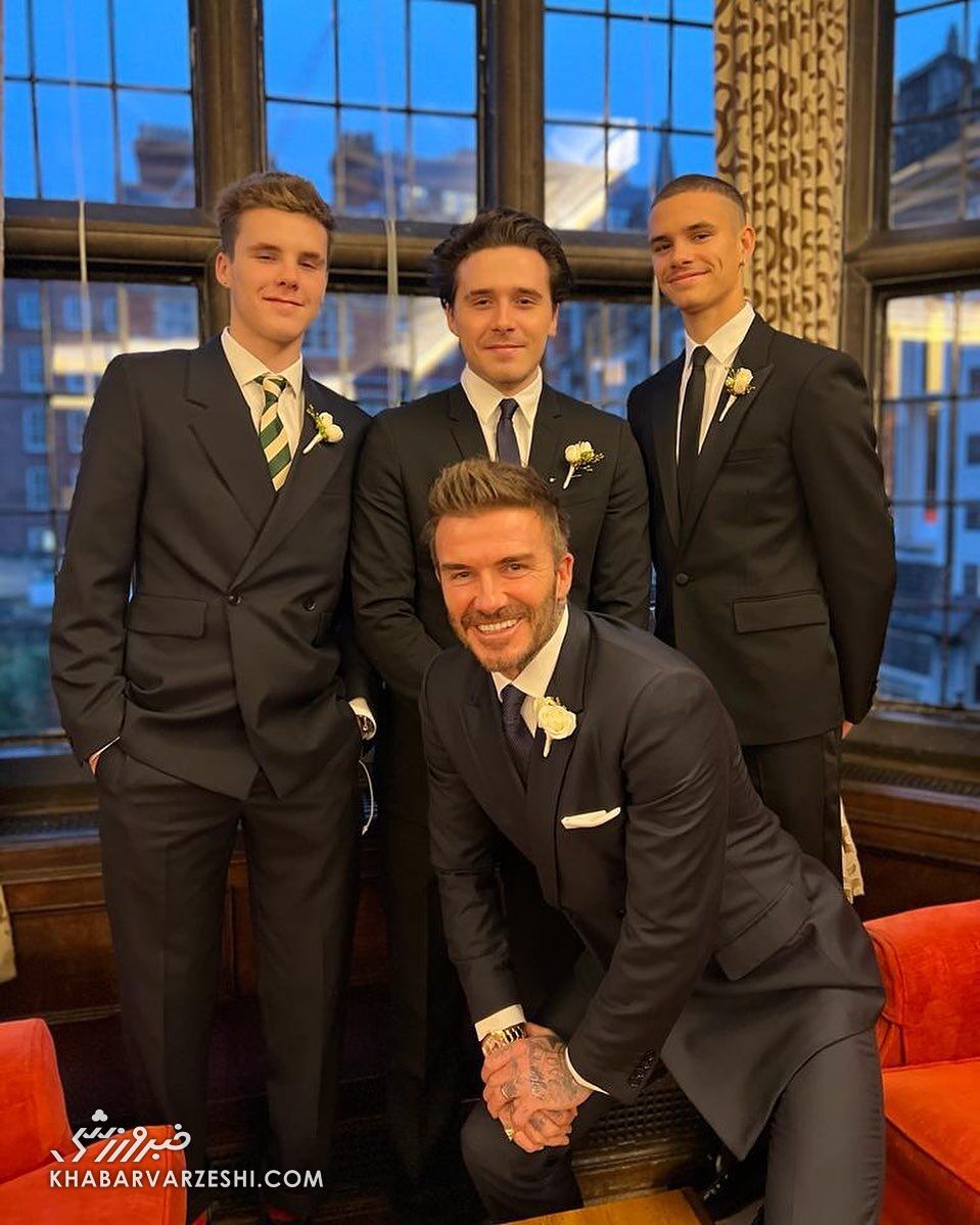 دیوید بکام و پسرانش