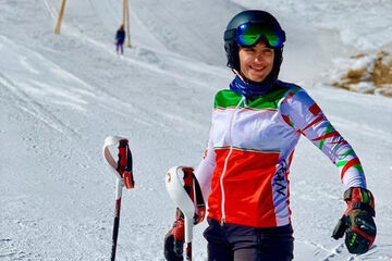 عاطفه احمدی نماینده اسکی آلپاین ایران در المپیک زمستانی