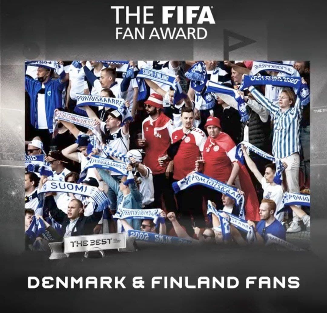 ویدیو| هواداران دانمارک و فنلاند برترین هواداران سال