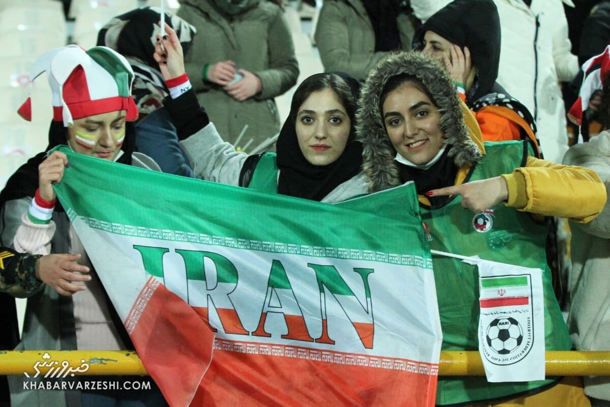 تماشاگران زن بازی ایران و عراق