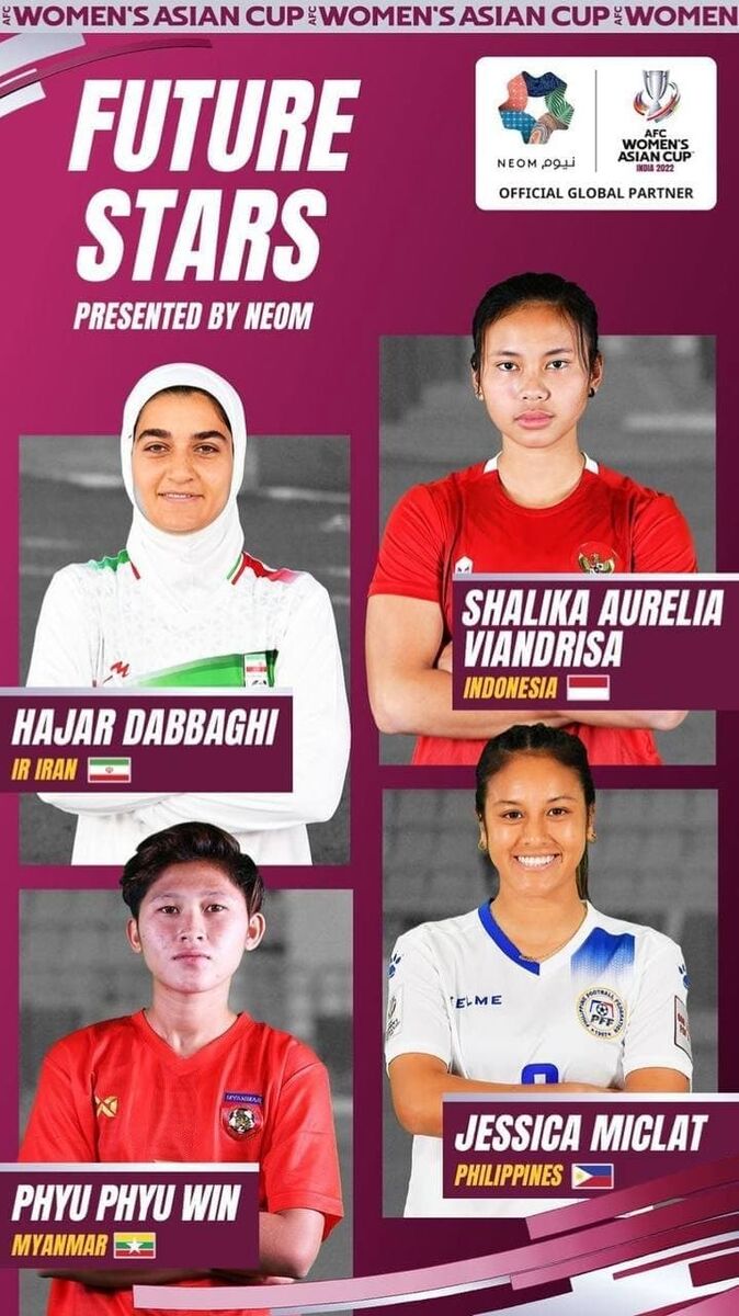 عکس| رونمایی از آینده‌ساز فوتبال زنان ایران در آسیا/ تمجدی AFC از ستاره تیم ملی زنان