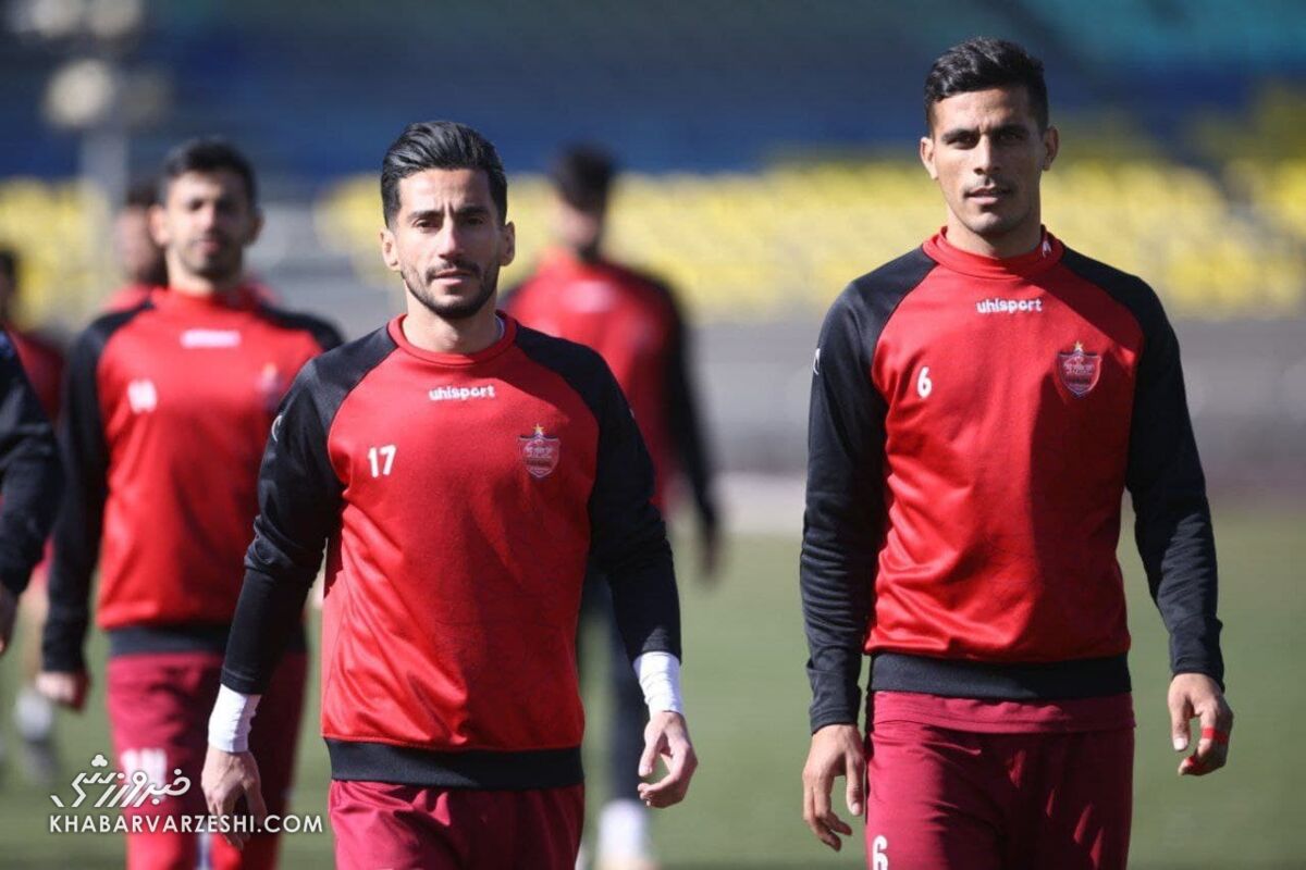 ویدیو| تمرینات بازیکنان پرسپولیس برای تقابل با فولاد