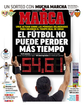 روزنامه مارکا| فوتبال زمان بیشتری هدر نمی‌دهد