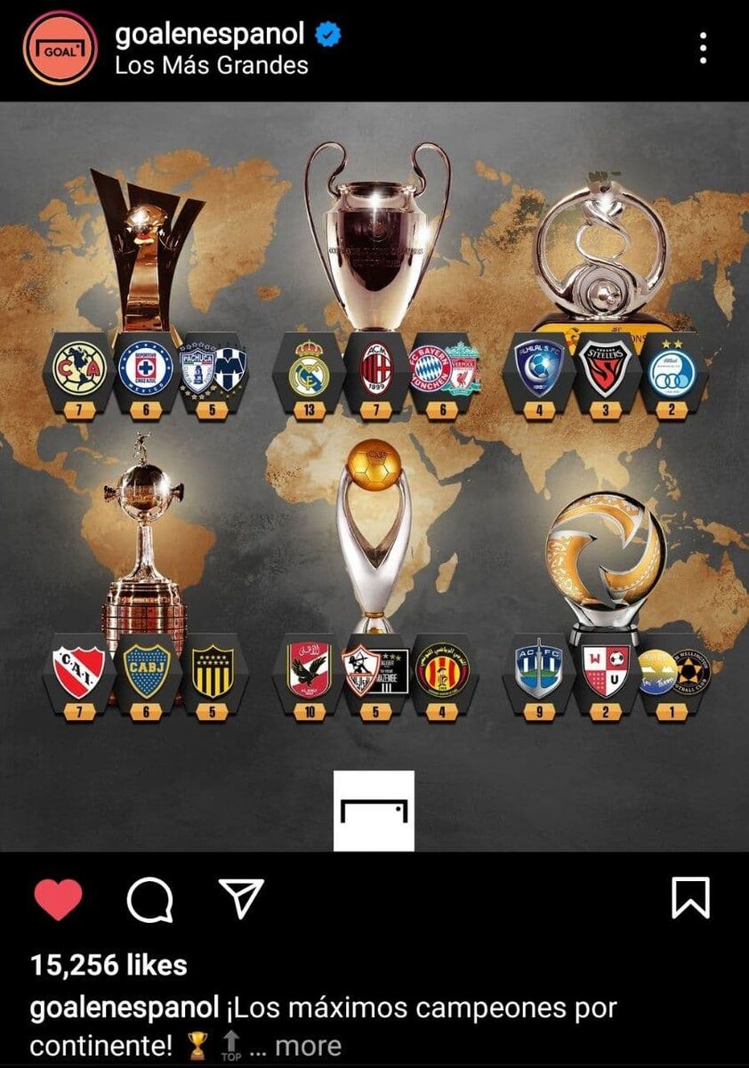 استقلال در کنار رئال مادرید، میلان، بوکاجونیورز و لیورپول