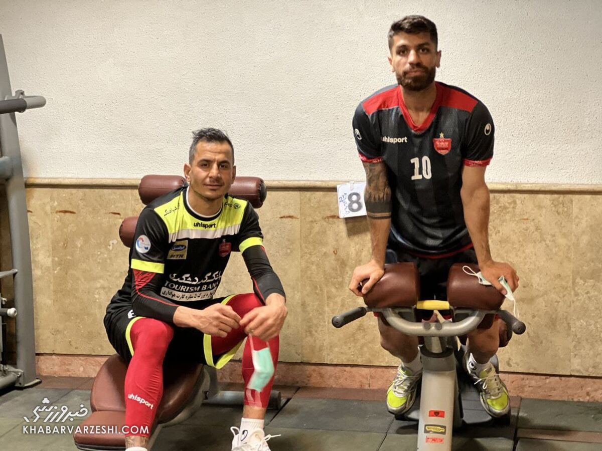 بدنسازی پرسپولیسی‌ها در هوای ابری و بارانی