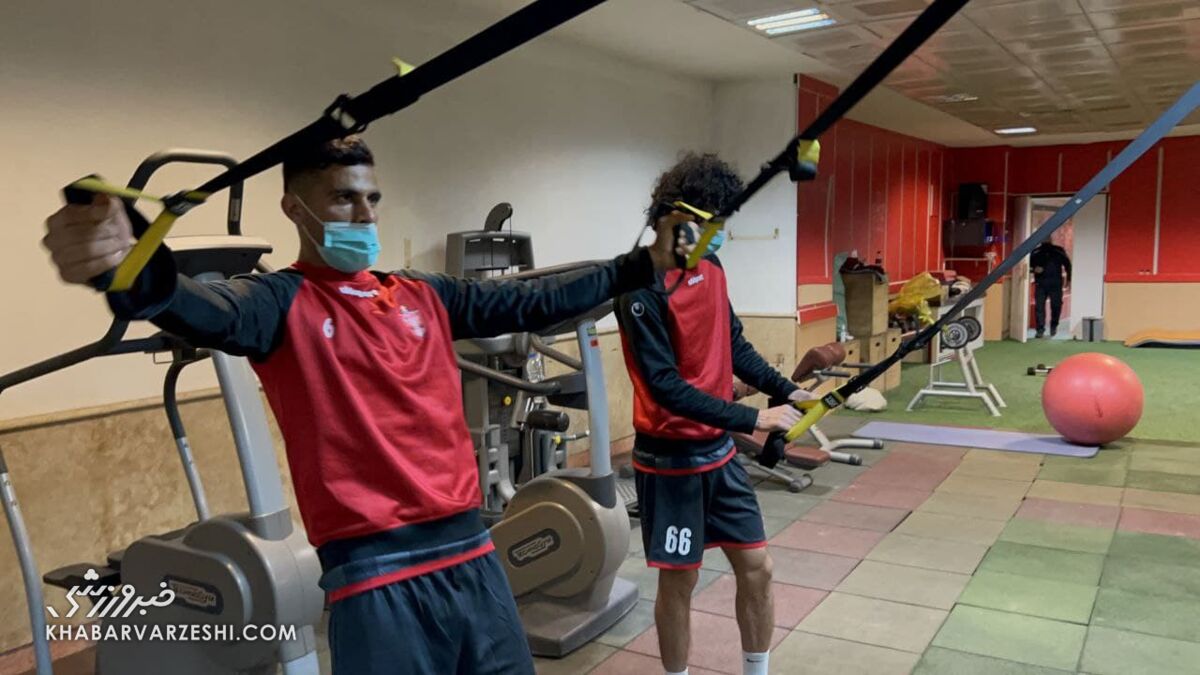 بدنسازی پرسپولیسی‌ها در هوای ابری و بارانی