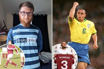 اتفاق عجیب برای روبرتو کارلوس/ اسطوره برزیلی در فوتبال آماتور و زمین گِلی!