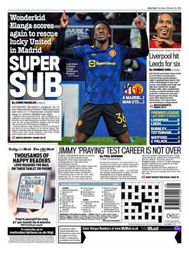 روزنامه میل| سوپر تعویض