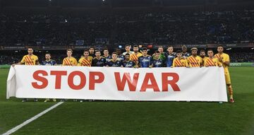 عکس| فوتبال تحت‌تأثیر جنگ روسیه و اوکراین