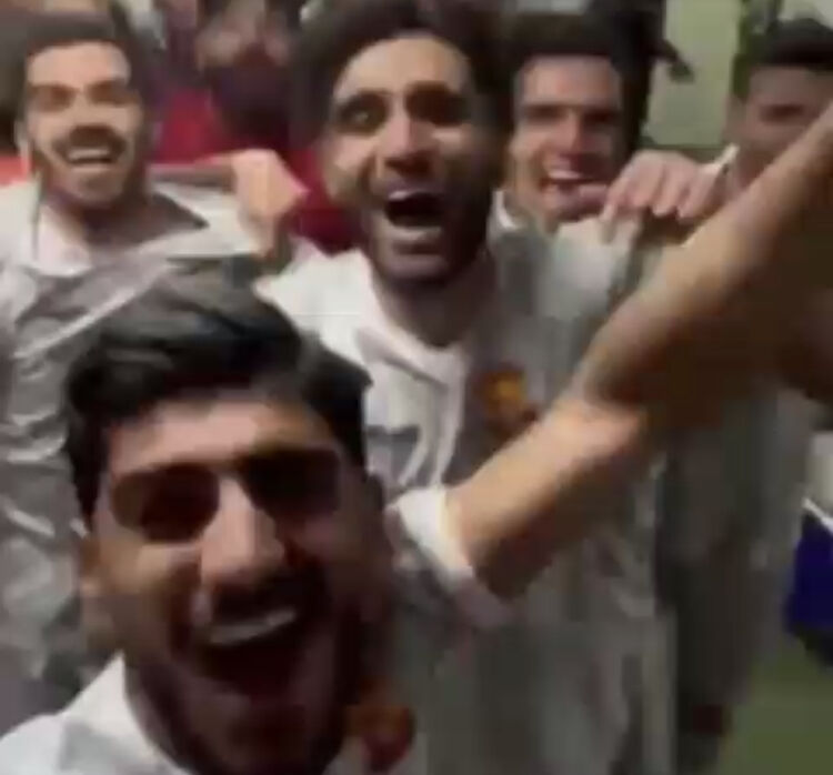 ویدیو| شادی بازیکنان پدیده در رختکن پس از برد فجر
